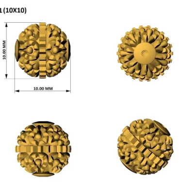 10mm Gold Beads