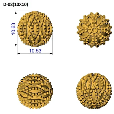 10mm Gold Beads