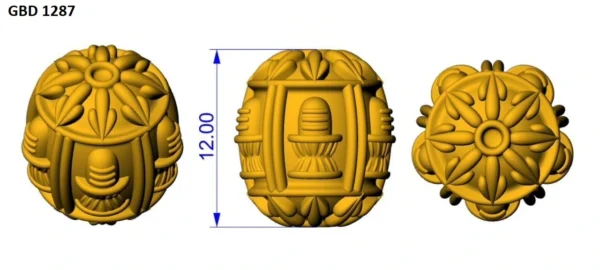 12mm Gold Beads